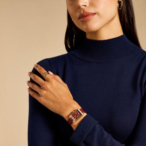 Fossil Women's Raquel Three-Hand Date Medium Brown Leather Watch and Bracelet Set in Kuwait