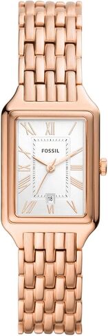 Fossil Women's Raquel Three-Hand Date Medium Brown Leather Watch and Bracelet Set in Kuwait