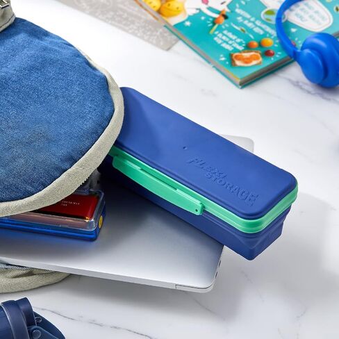 It's Academic Flexi Storage Box with Lid, Collapsible Pencil Case Design for Craft and School Supplies, 3-Pack in Saudi Arabia