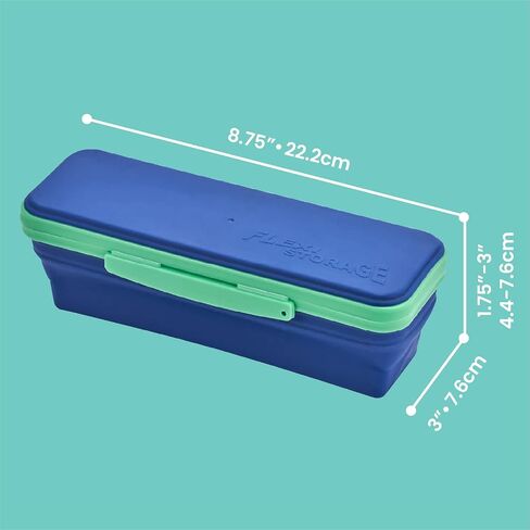 It's Academic Flexi Storage Box with Lid, Collapsible Pencil Case Design for Craft and School Supplies, 3-Pack in Saudi Arabia