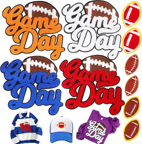 Iron On Embroidered Football Patches for Hats: Meneng 84PCS Football Helmet Sports Patch for Jackets Hoodies Backpacks - Star Stickers Sew On Applique for Football Enthusiasts Team Fans DIY Cratfs in Kuwait