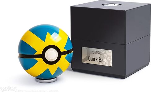 The Wand Company Pokémon Poké Ball Authentic Replicas - Realistic, Electronic, Die-Cast Poké Ball with Display Case Light Features (Quick Ball) in Saudi Arabia