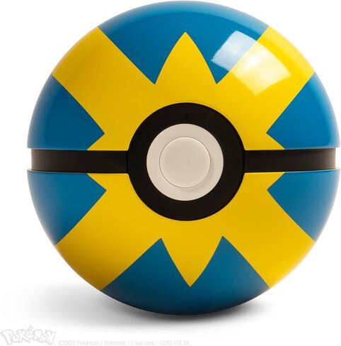 The Wand Company Pokémon Poké Ball Authentic Replicas - Realistic, Electronic, Die-Cast Poké Ball with Display Case Light Features (Quick Ball) in Saudi Arabia