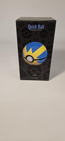 The Wand Company Pokémon Poké Ball Authentic Replicas - Realistic, Electronic, Die-Cast Poké Ball with Display Case Light Features (Quick Ball) in Saudi Arabia