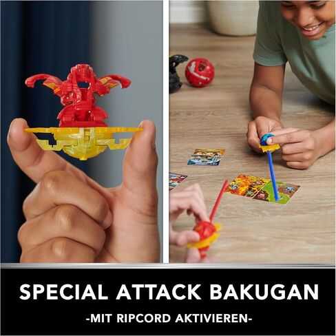 Bakugan, Special Attack Ventri, Spinning Collectible, Customizable Action Figure and Trading Cards, Kids Toys for Boys and Girls 6 and up in Saudi Arabia