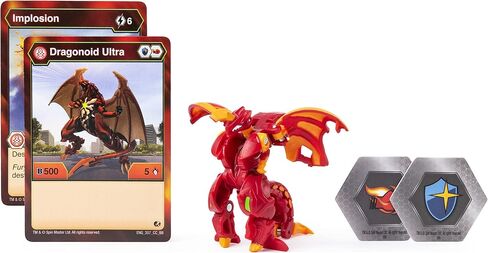 Bakugan, Special Attack Ventri, Spinning Collectible, Customizable Action Figure and Trading Cards, Kids Toys for Boys and Girls 6 and up in Saudi Arabia