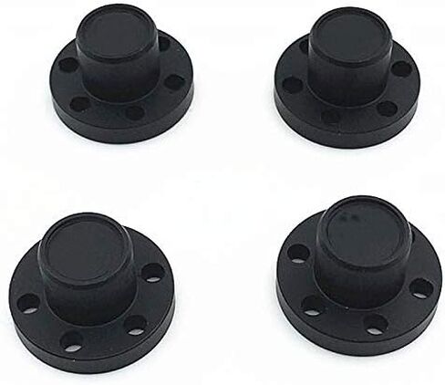 RCLions RC Car 1.9inch Wheel Rims Hub Cap for 1/10th Scale RC Electric Crawler Car (Black) in Kuwait
