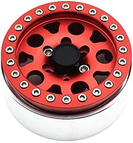 RCLions RC Car 1.9inch Wheel Rims Hub Cap for 1/10th Scale RC Electric Crawler Car (Black) in Kuwait
