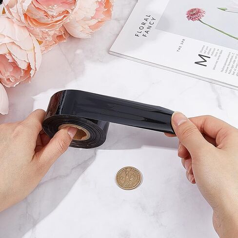 Gorgecraft 120m*30mm حار ختم الورق ورق الذهب الورق المعدني والرقاقة نقل الحرارة رقائق ورقة أناقة الورق الورق لآلة البرونز الجلدية pu نقل الحرارة المذهبة in Kuwait