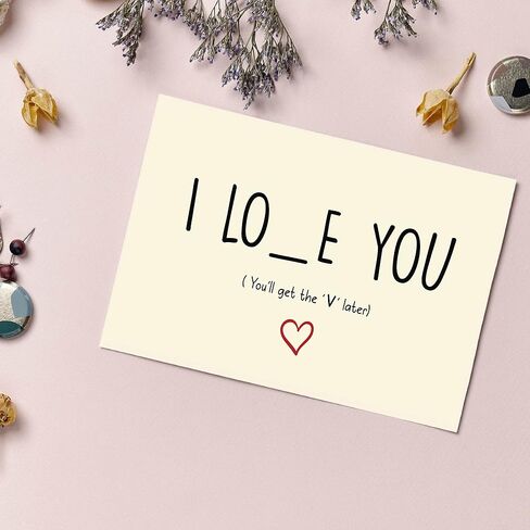 بطاقات يوم Cheerin Valentines بالنسبة له وللاحتياجات المضحكة المرحة مع مظروف - الذكرى السنوية لزوج زوجة زوجة صديقها صديقها in Kuwait