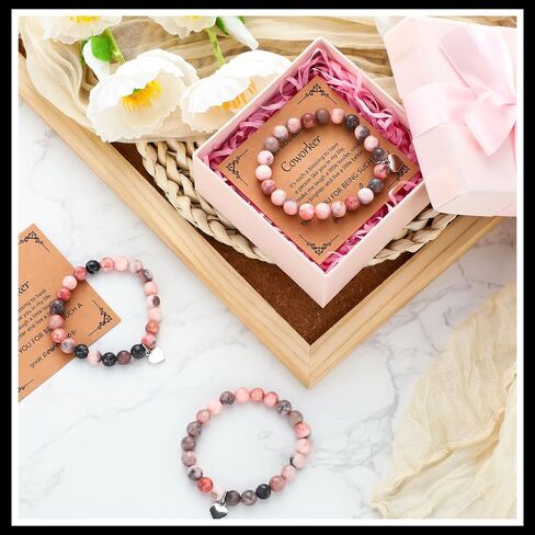 Blosssound 12 PCS موظف الموظف أساور تقدير الموظف الهدايا بطاقات ملهمة لعيد ميلاد زميل العمل في المكتب in Kuwait