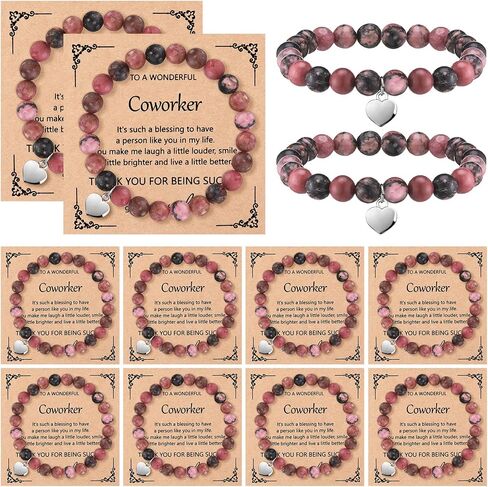 Blosssound 12 PCS موظف الموظف أساور تقدير الموظف الهدايا بطاقات ملهمة لعيد ميلاد زميل العمل في المكتب in Kuwait