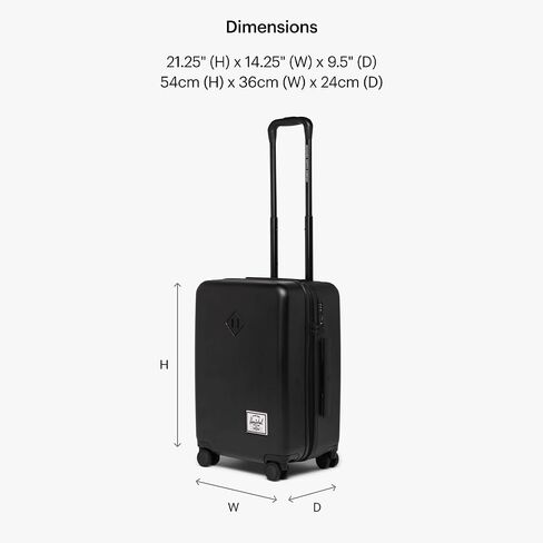 Herschel Hardshell Luggage with 360 Spinning Wheels, Retractable Telescopic Handle, Moonbeam in Saudi Arabia