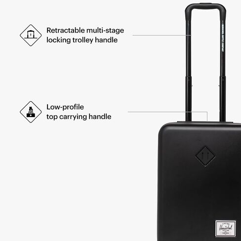Herschel Hardshell Luggage with 360 Spinning Wheels, Retractable Telescopic Handle, Moonbeam in Saudi Arabia