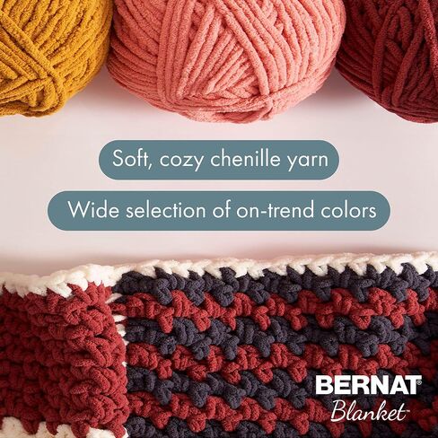 Bernat Blanket Twist Dove Yarn - 2 Pack of 300g/10.5oz - Polyester - 6 Super Bulky - Knitting/Crochet in Saudi Arabia