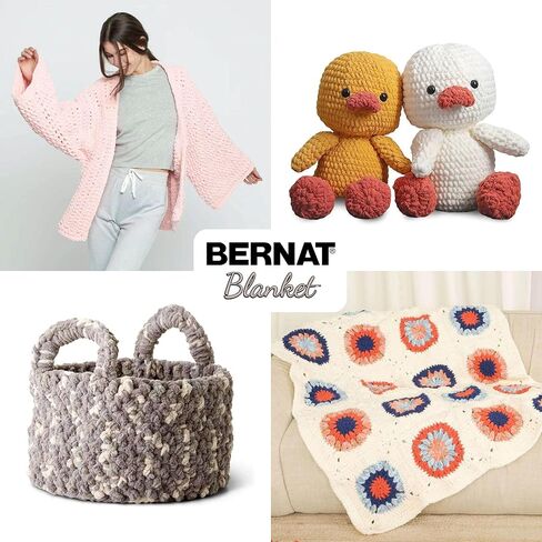 Bernat Blanket Twist Dove Yarn - 2 Pack of 300g/10.5oz - Polyester - 6 Super Bulky - Knitting/Crochet in Saudi Arabia