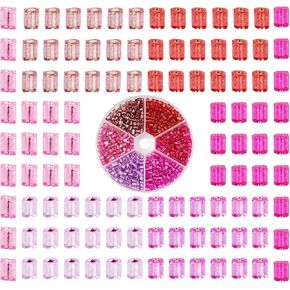 FASHEWELRY 1080Pcs 4mm Turquoise Glass Seed Beads for Craft, Rondelle Crystal Pony Beads Imitation Cat Eye Glass Beads for Bracelets Necklace Earring DIY Jewelry Making