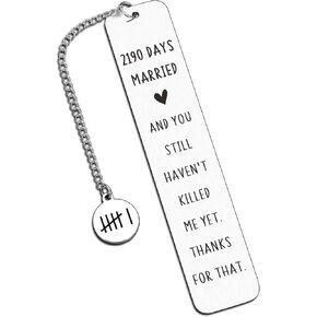 6th Anniversary Iron Gift, 6th Anniversary Bookmark, Iron Anniversary Wedding Gifts for Him Her, 6 Year Anniversary Iron Gifts, Iron Gifts for 6th Anniversary Christmas Birthday Gifts for Husband Wife