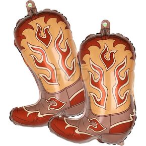 Western Boot Balloons Wild West Western Party Western Theme Baby Shower Birthday Bachelorette Party Decor Supplies 2 Pcs