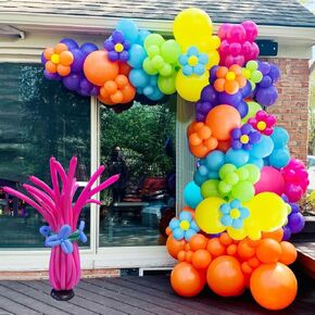 148Pcs trol Decorations trol Balloon Arch Garland Kit Include trol Balloons for Girls trol Themed Birthday Party Decoration Supplies
