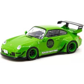 Tarmac Works 1/64 RWB 993 Rafrhythm Fuelfest Student Driver, Green