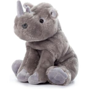 The Petting Zoo Rhino Stuffed Animal, Gifts for Kids, Wild Onez Zoo Animals, Southern Rhino Plush Toy 12 inches