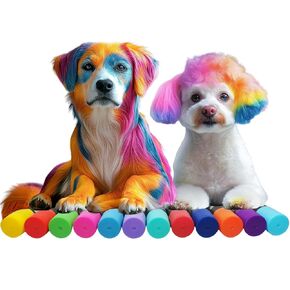Temporary Dog Hair Dye Pens – Washable Pet Coloring for Dogs – Vibrant Dog Hair Dye Temporary that Washes Out in 1 Wash – Fun Critter Color Options