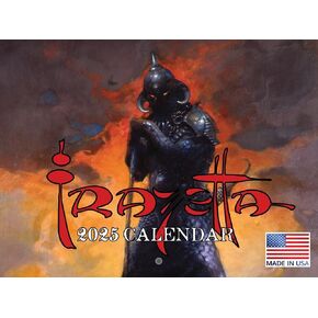 Frank Frazetta Calendar 2025 Fantasy Art Monthly Wall Calender 12 Month | American Made In The USA