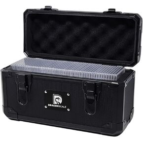 XC Titan Metal Slab Case | PSA BGS CGC SGC | Heavy-Duty Aluminum Chest for Graded Sports & Trading Cards | PSA Card Case & Graded Slab Storage Vault Box (Black)