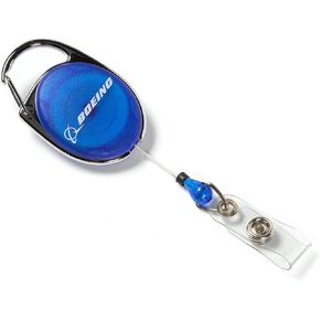 Boeing Carabiner Retractable Badge Holder