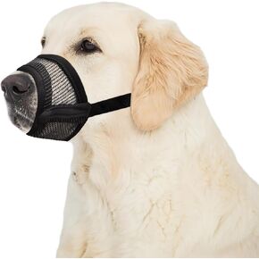 Flintstone Dog Muzzle for Large Dogs – Soft Air Mesh Muzzle for Large Sized Dog | Breathable Dog Mouth Guard| Large Dog Muzzle to Prevent Biting Chewing Grooming | No Bark Muzzle X-Large 10"-14"