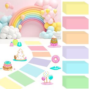 30 Pcs Party Decorations Pastel Color Floor Stickers Candy Land Pathway Decor PVC Floor Decals for Birthday Party Halloween Candy Land Trunk or Treat Car Decorations (11.8 x 7.8 Inch)