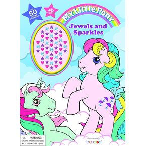 My Little Pony 48-Page Coloring and Activity Book with 50 Jewel Stickers, 45774 Bendon