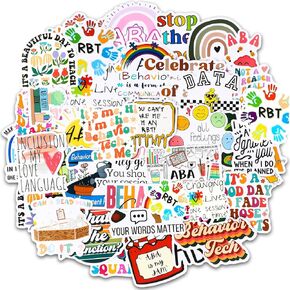 Frienda 172 Pcs ABA Stickers Applied Behavior Analysis Waterproof Vinyl Sticker Decals Cartoon ABA Therapy Sticker for Autistic Water Bottle Laptop Journaling Party Supply Decor