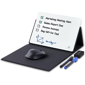 Note Tower Mouse Pad Whiteboard | Gaming Performance Mousepad with Dry Erase Glass Board for Desk | Manage to-Do Lists, Write Gaming Notes & Tactics | Desk Buddy Organizer for Office, School Supplies