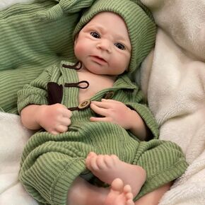 OtardDolls Reborn Baby Dolls, 18 Inch Full Silicone Baby Doll Real Looking Lifelike Realistic Newborn Baby Doll with Toy Accessories for Kids