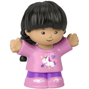 Replacement Part for Little People Big Yellow Schoolbus Playset - GLT75 ~ Replacement Figure ~ Girl with Braids Wearing Pink
