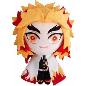 Anime Rengoku Kyoujurou Plush Toy Cartoon Soft Stuffed Plush Home Decoration Birthday Gift (Yellow)