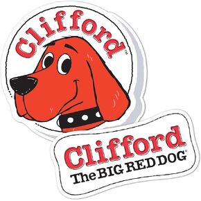 Desert Cactus Clifford The Big Red Dog Sticker Vinyl Decal Laptop Water Bottle Car Scrapbook (4 Inch Sticker) (Version 1)