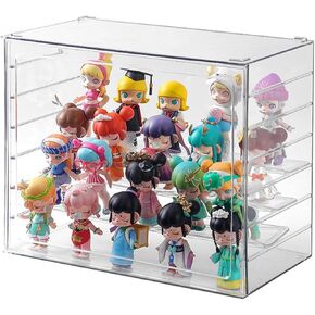 Acrylic Organizer Box Display Case Plastic for Doll Storage Suitable Collectibles Action Mini Figure Building Book caselittle Clear Dust Moisture Gift Kids Adults (11*6*9)