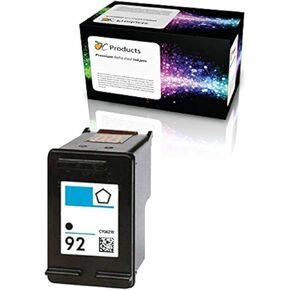 Refilled Ink Cartridge Replacement for HP 92 for PSC 1510 PhotoSmart C3180 C4180 C3100 Deskjet 5440 D4160 Printers (1 Black)