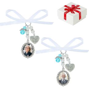 Wedding Bouquet Photo Charms Bridal Lacy Oval Bridal Charm You are Always in My Heart DIY Bouquet Picture Charm