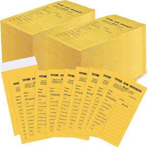 Woanger 500 Pcs Tithes and Offering Envelopes 6.3 x 3.5 Inches Church Supplies Tithe Envelopes for Saving Money Church Donation Supplies