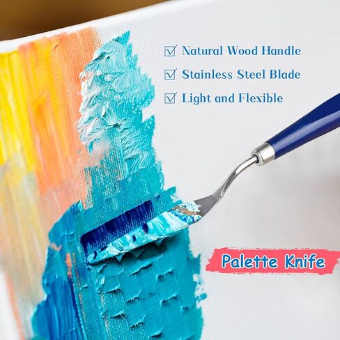 26PCS Painting Brushes Set, 5 Sets of Professional Painting Brushes for Acrylic Painting, Artist Paintbrushes for Body Face Rock Canvas, Kids Adult Drawing Arts Crafts Supplies in Saudi Arabia