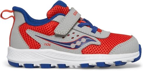 Saucony Ride Jr Sneaker, Navy/Citron, 7.5 Wide US Unisex Little_Kid in Kuwait