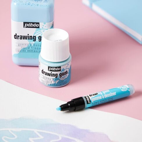 Pebeo MAGIC! Drawing Gum Marker for Kids, Masking Fluid, 4 mm in Kuwait