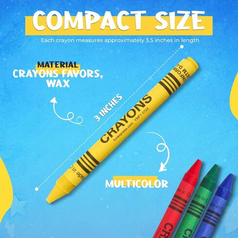 Crayons Bulk Pack Case Of 144 4-Packs, Premium Color Crayons for Kids and Toddlers, Non-Toxic, for Party Favors, Restaurants, Goody Bags, 576 Crayons! (144 Crayon Packs Only) in Saudi Arabia