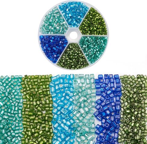 FASHEWELRY 1080Pcs 4mm Turquoise Glass Seed Beads for Craft, Rondelle Crystal Pony Beads Imitation Cat Eye Glass Beads for Bracelets Necklace Earring DIY Jewelry Making in Saudi Arabia