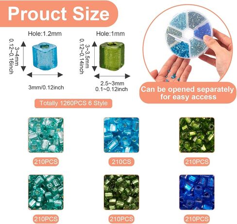 FASHEWELRY 1080Pcs 4mm Turquoise Glass Seed Beads for Craft, Rondelle Crystal Pony Beads Imitation Cat Eye Glass Beads for Bracelets Necklace Earring DIY Jewelry Making in Saudi Arabia