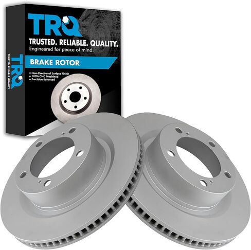 TRQ Front Brake Rotor Set Fits 2012-2017 Hyundai Accent 2012-2019 Kia Rio in Saudi Arabia